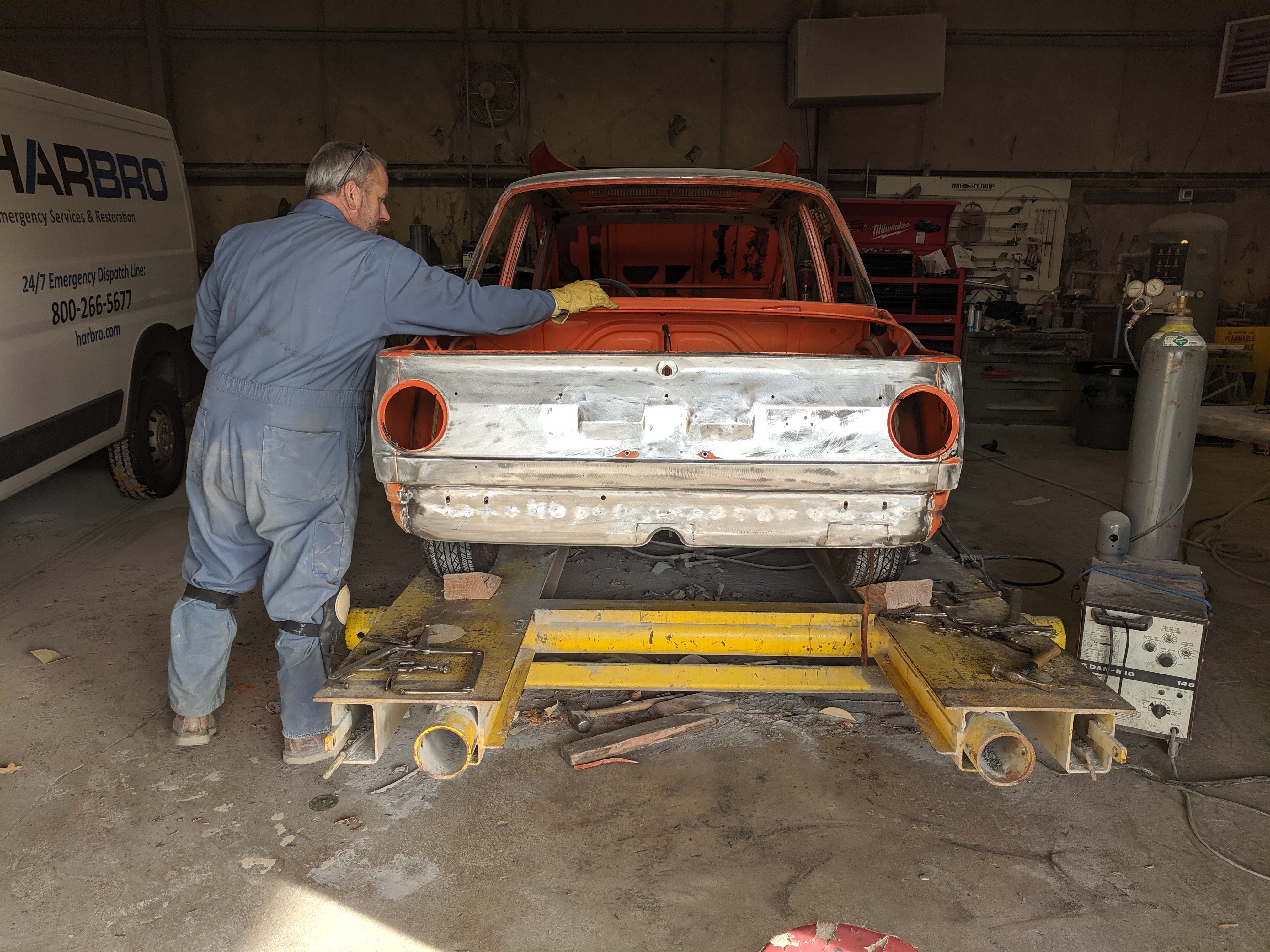 Body work continues