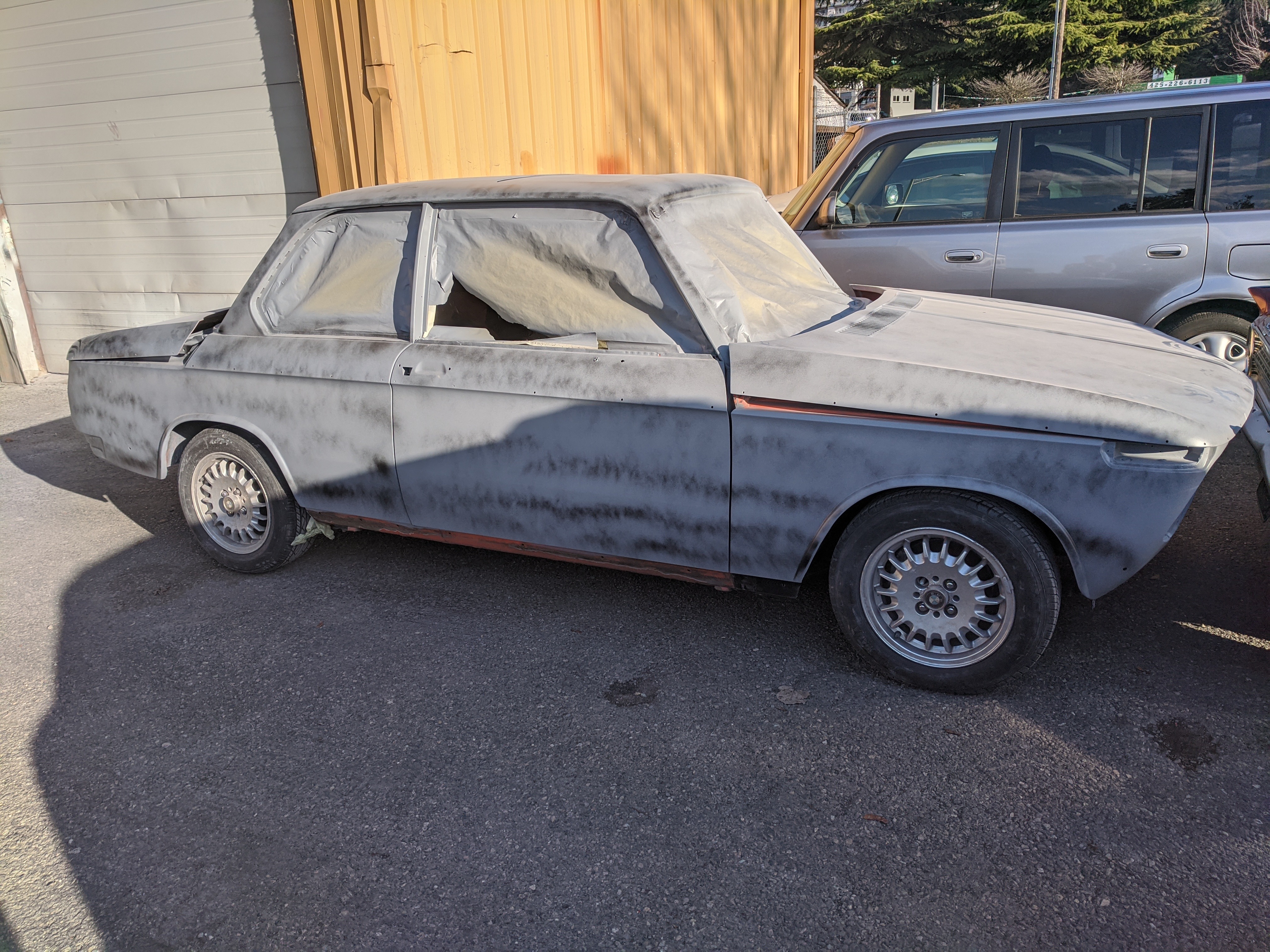 The car is now in primer