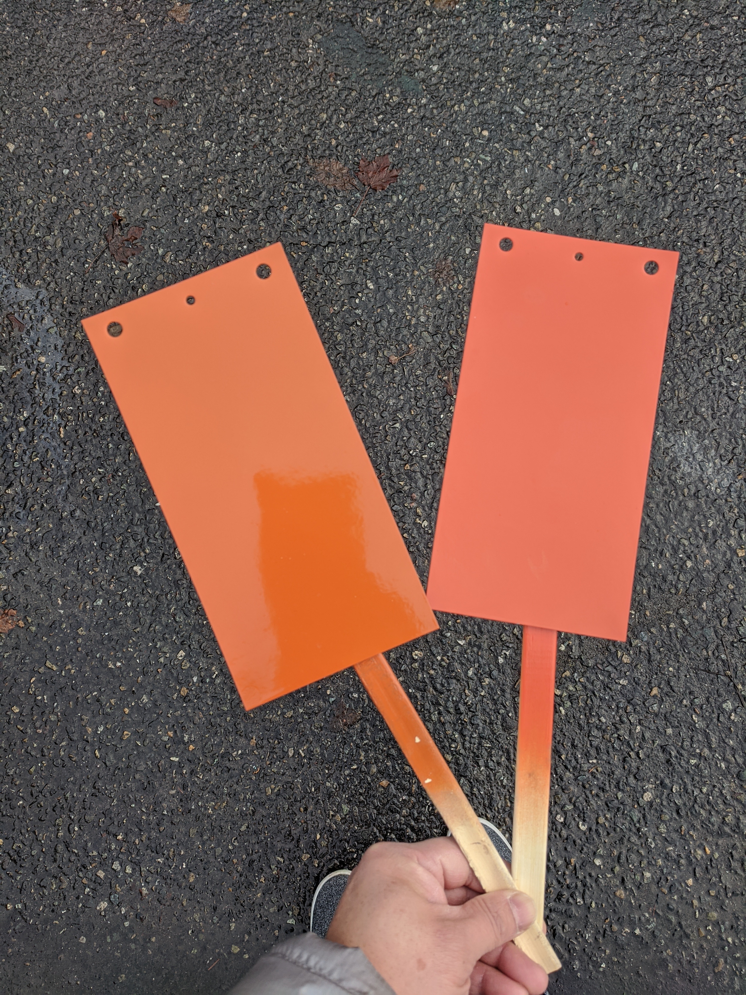 Final paint swatches