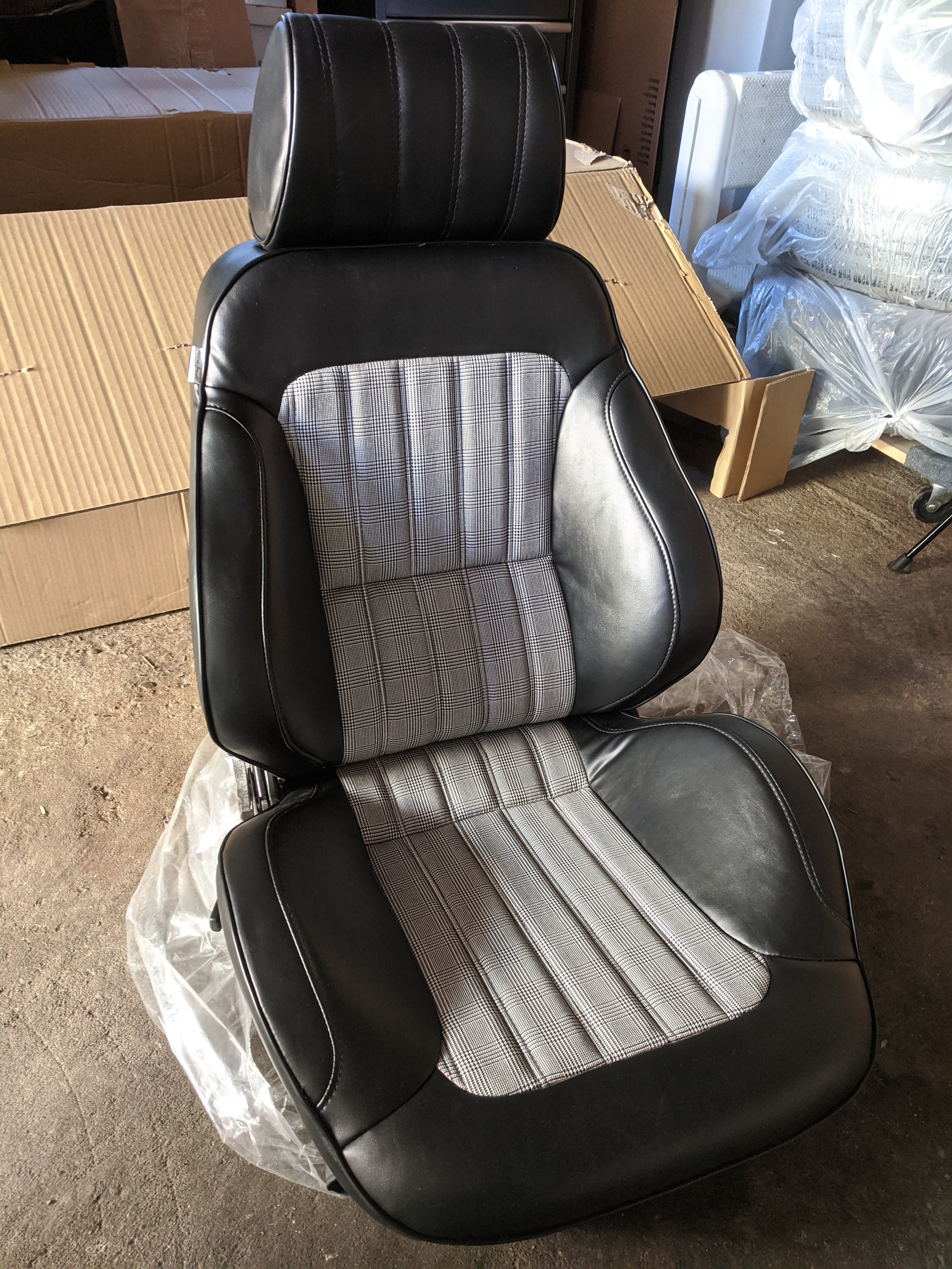 New seats are installed