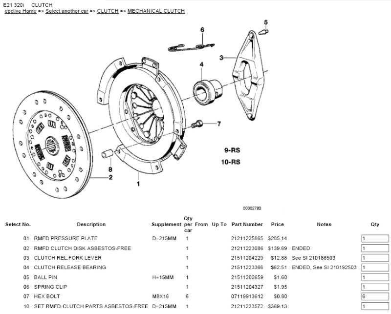Getrag 245 Throw/Release Bearing and Fork - BMW 2002 and other '02 ...