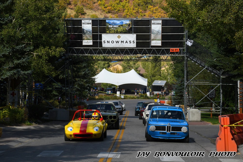 Vintage Car Racing in a ski resort Snowmass Colorado ﻿ Racing