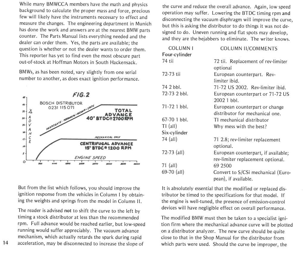 Bosch Distributor Mechanical Advance Limiting Screws ﻿ BMW 2002 and