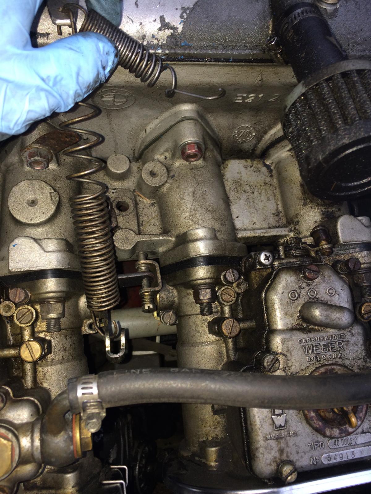 Help identify unknown spring in engine compartment - BMW 2002 and other ...