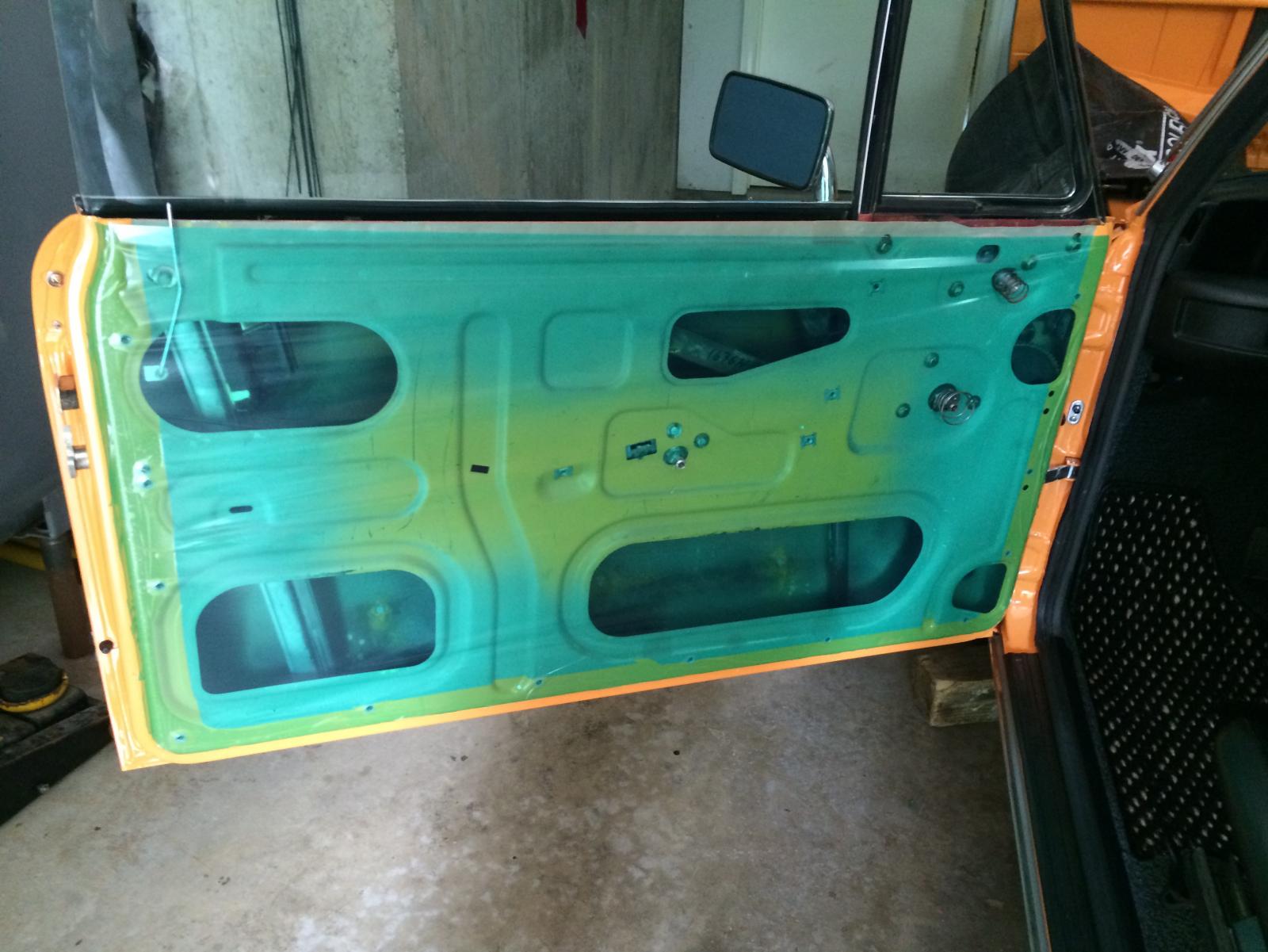 Door Vapor Barrier What Glue To Use To Stick It On? ﻿ BMW 2002 and