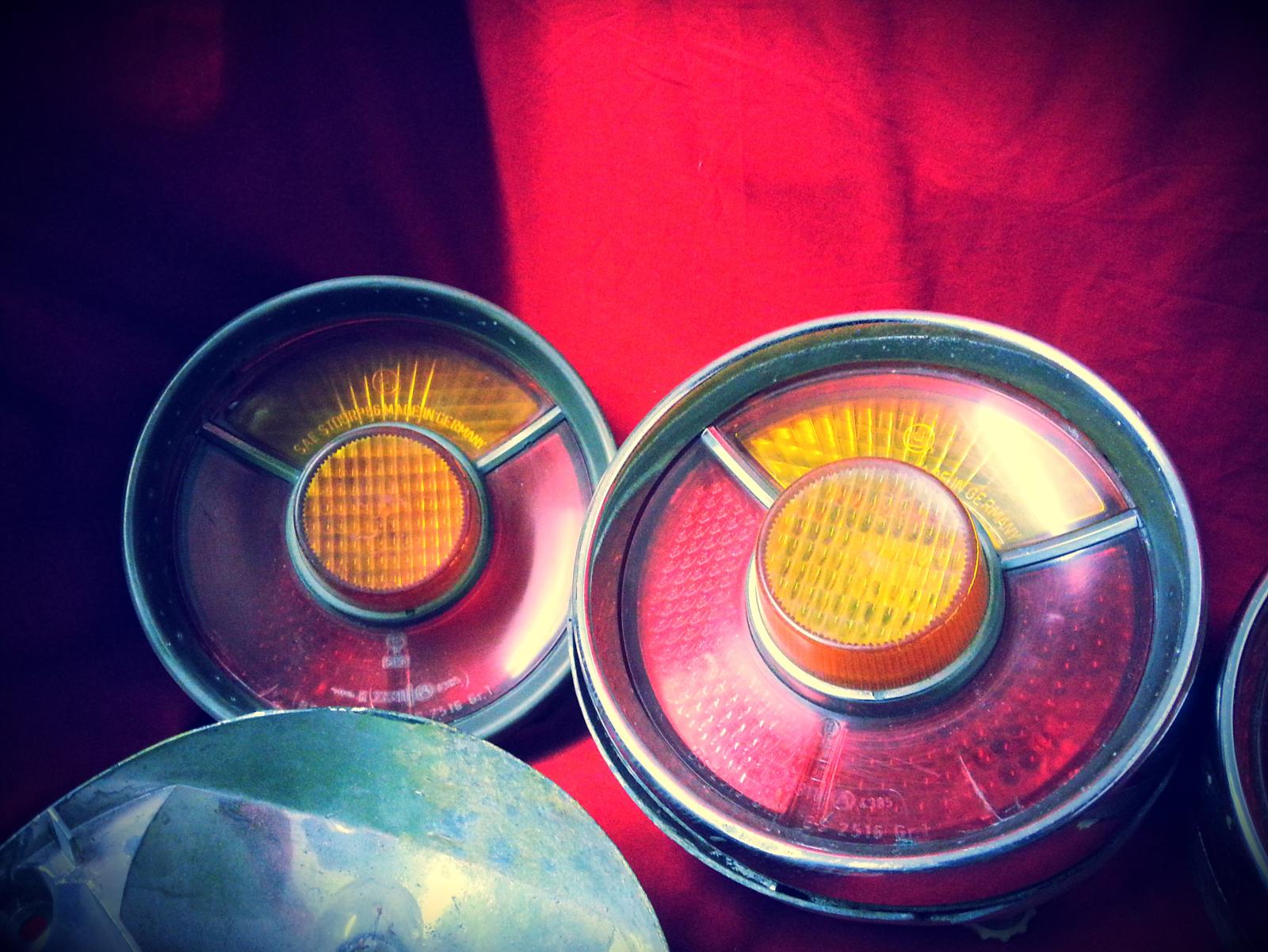 Rare French tail lights ( amberred ) 4 pieces ﻿ Miscellaneous