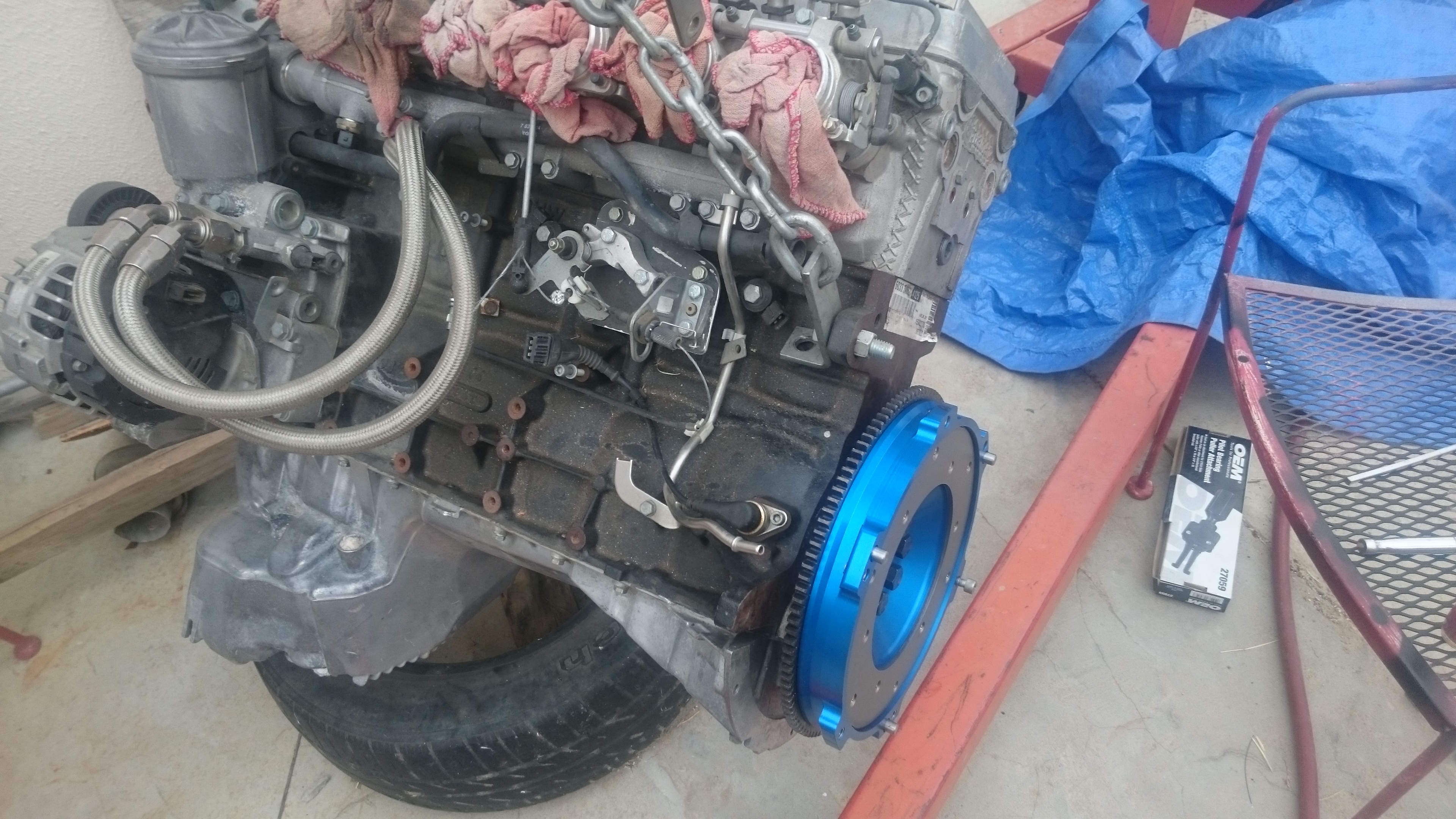 Clutch, flywheel, Engine and Transmission install ﻿ heinemann's s54
