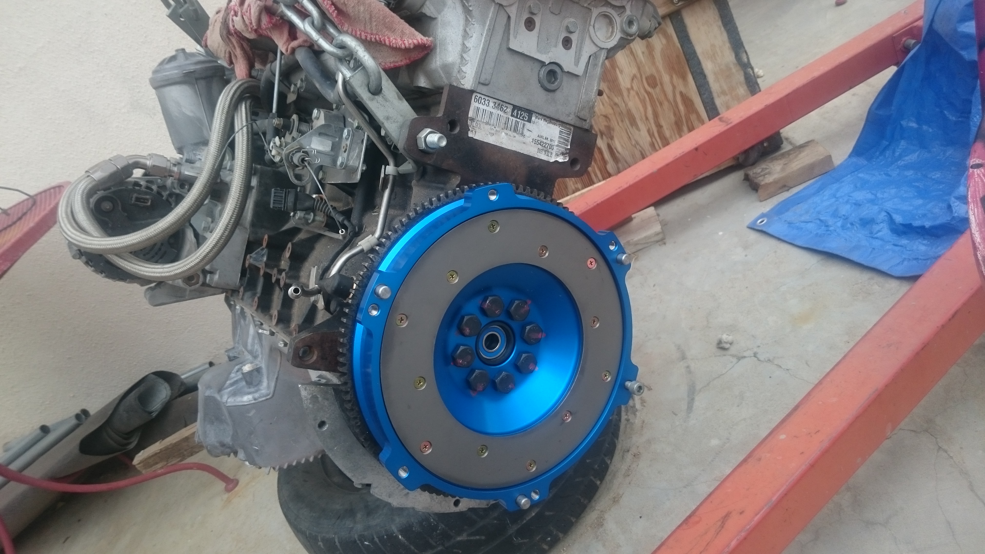 Clutch, flywheel, Engine and Transmission install ﻿ heinemann's s54