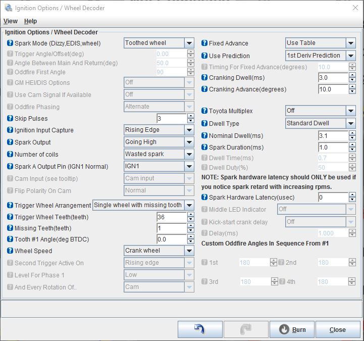 Microsquirt / TunerStudio Input Parameter Q's - BMW 2002 and other '02 ...
