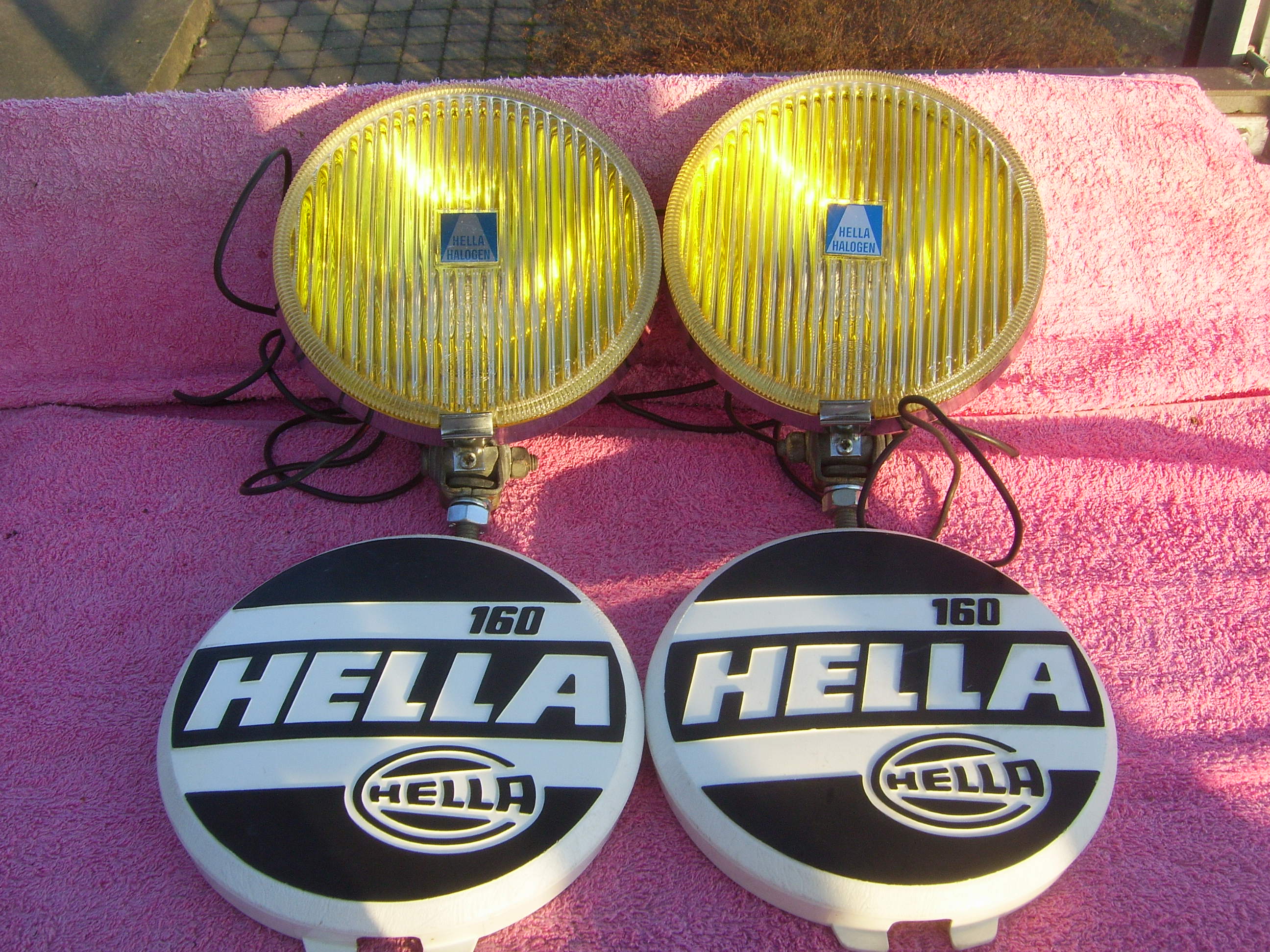 FS Hella 160 Yellow Fog Lights with Covers ﻿ Miscellaneous