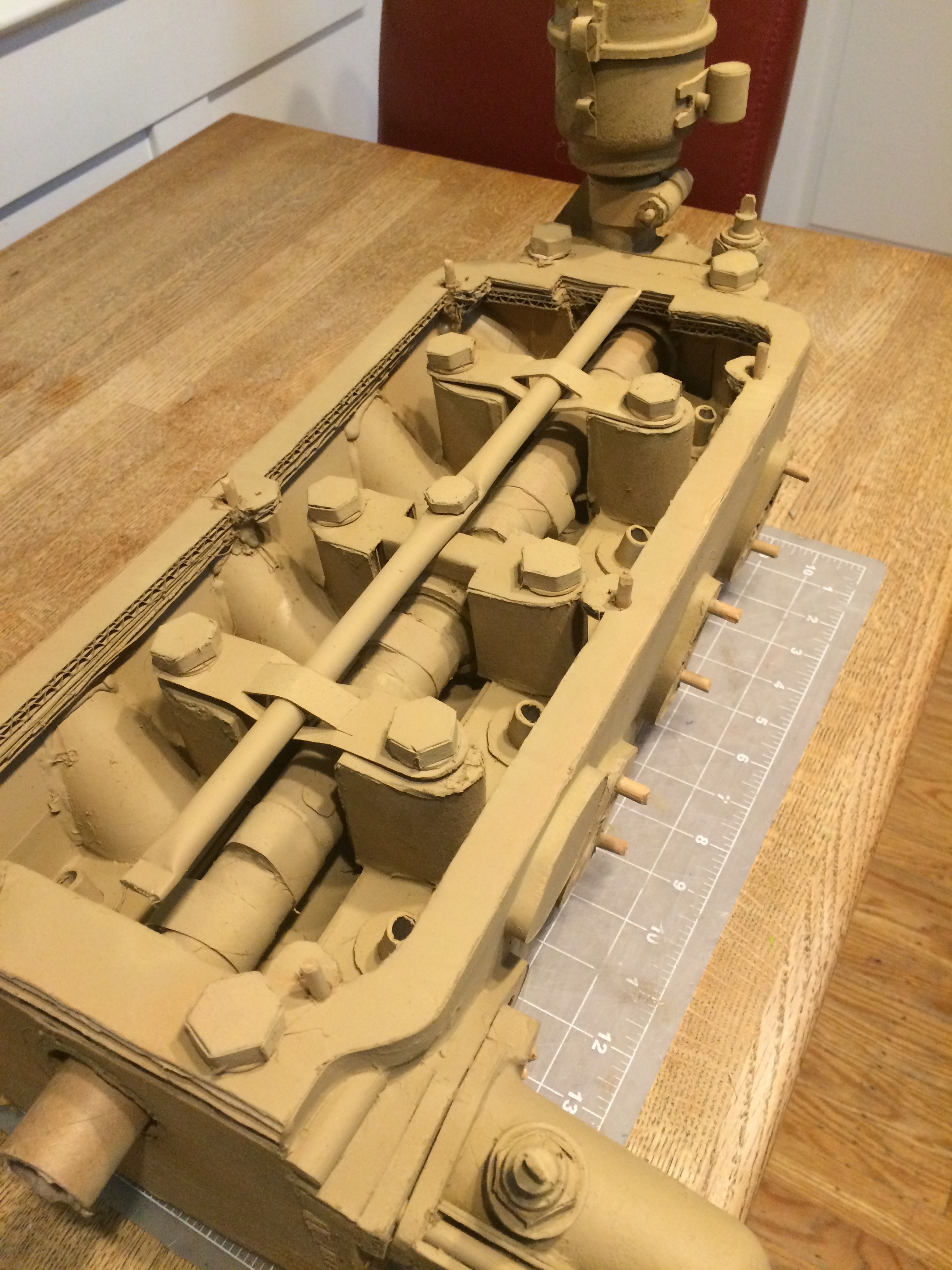 updated cardboard engine build blog ﻿ BMW 2002 and other '02