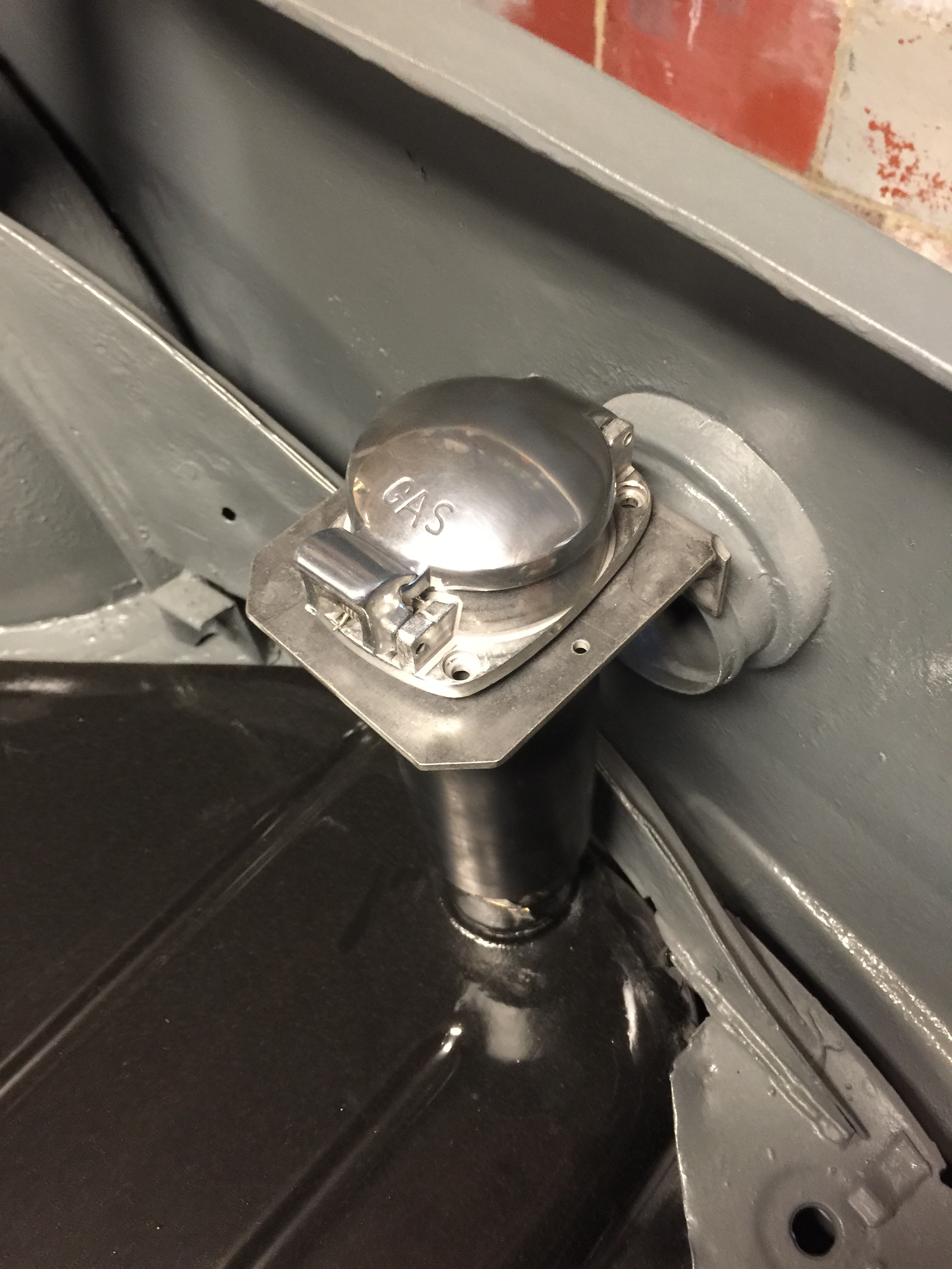 In trunk fuel filler neck prototype ﻿ BMW 2002 and other '02