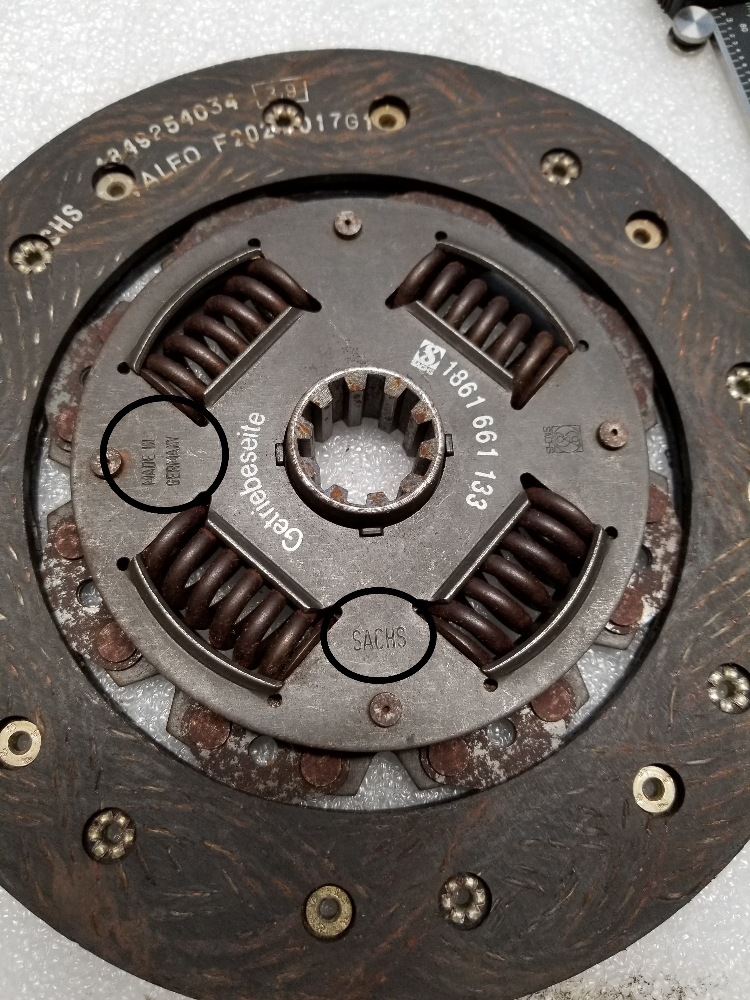 Sachs clutch disk original thickness ﻿ BMW 2002 and other '02