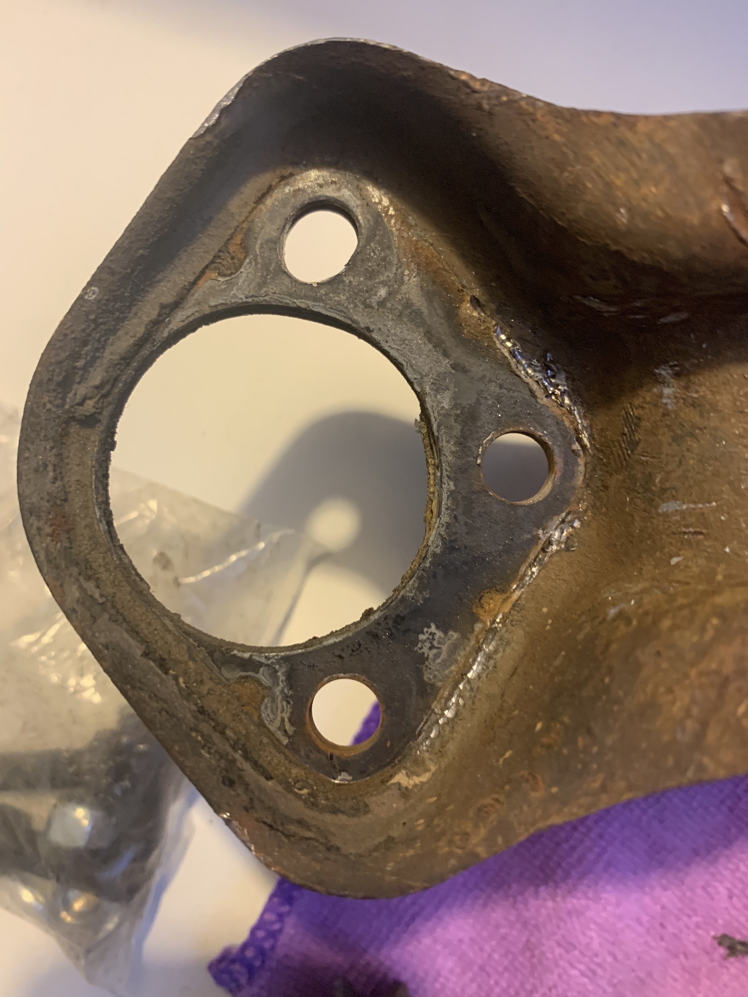 Control arm ball joint rivets - ovaled hole while drilling |﻿ BMW 2002 ...