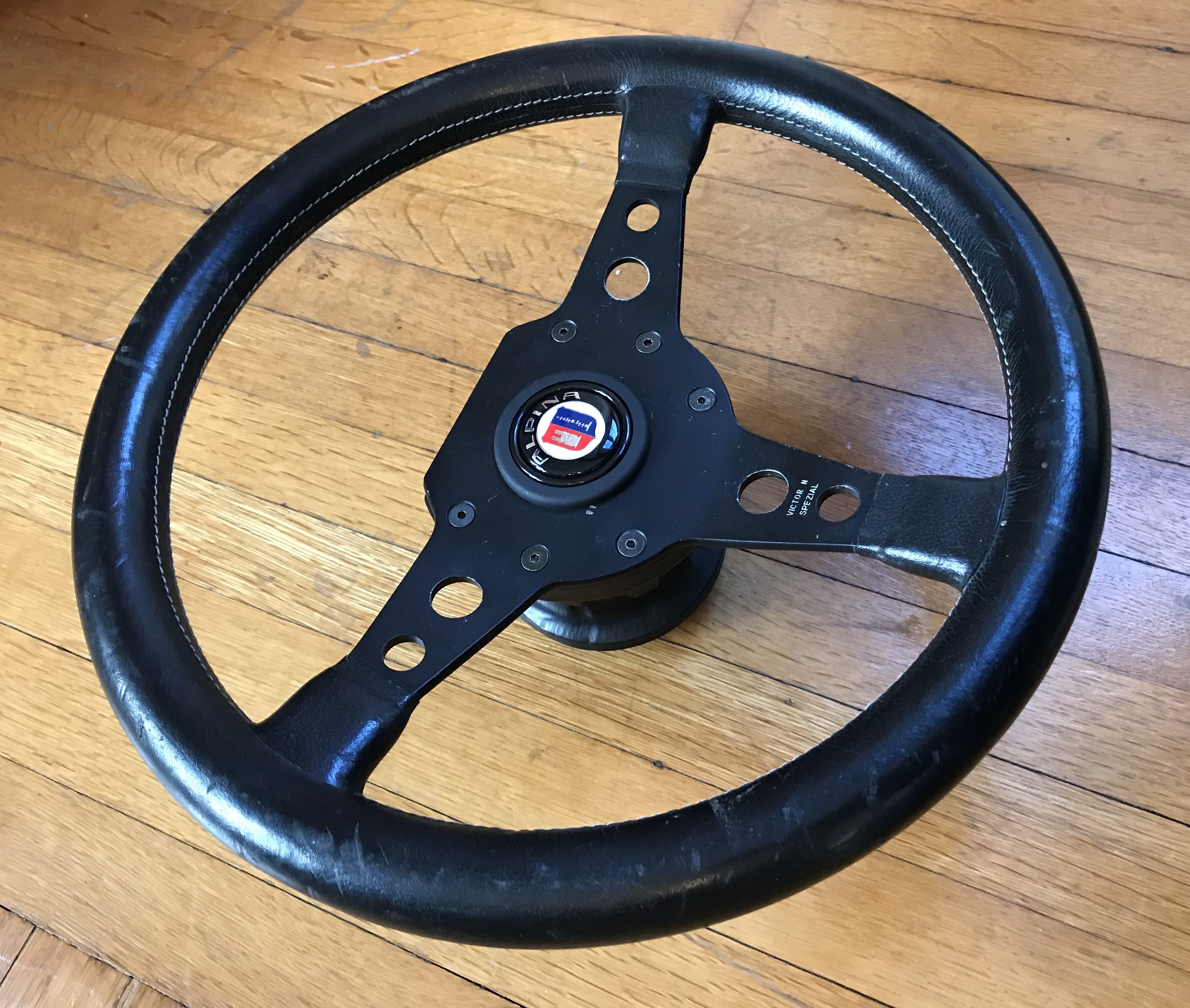 Victor N Spezial Leather Steering wheel with 02 hub ﻿ BMW 2002 and