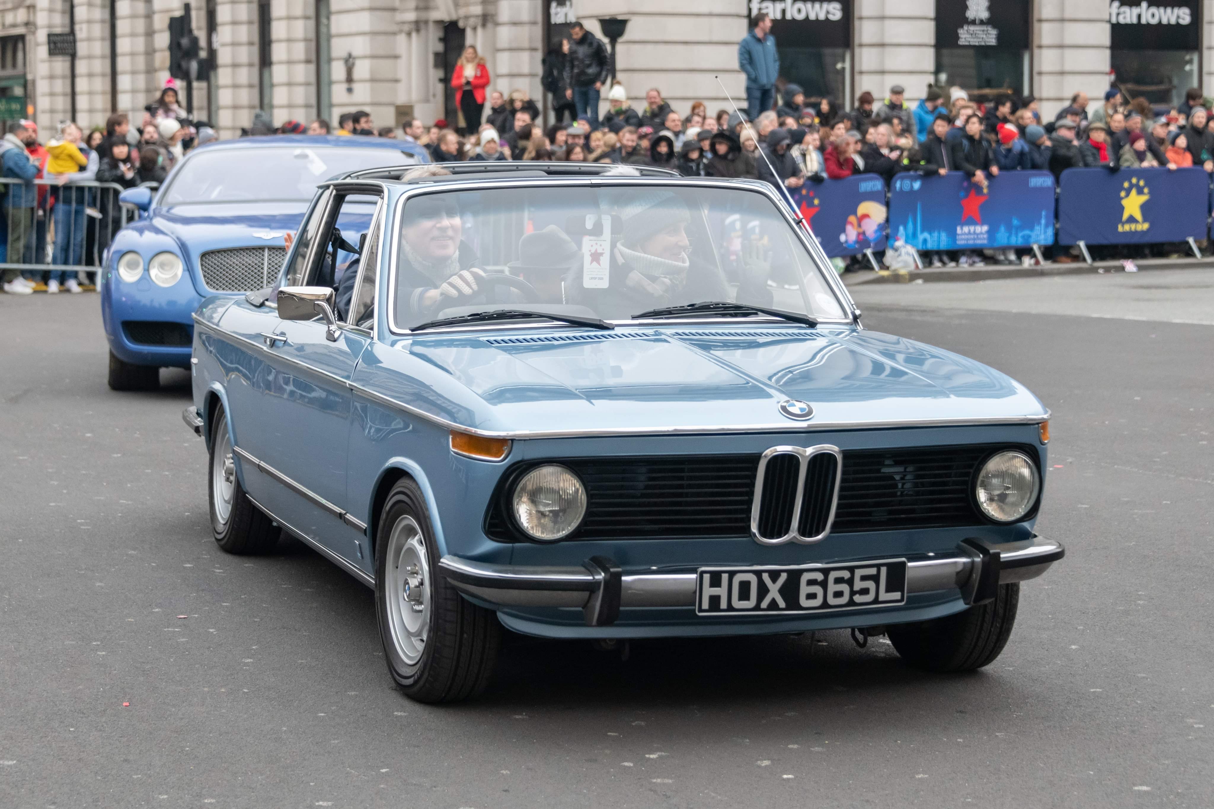London New Year day Parade drive BMW 2002 and other '02