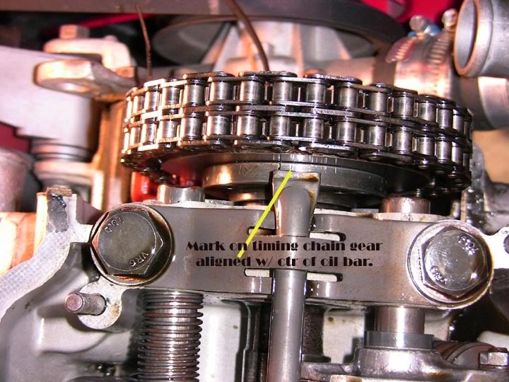 Timing mark on flywheel. ﻿ BMW 2002 and other '02