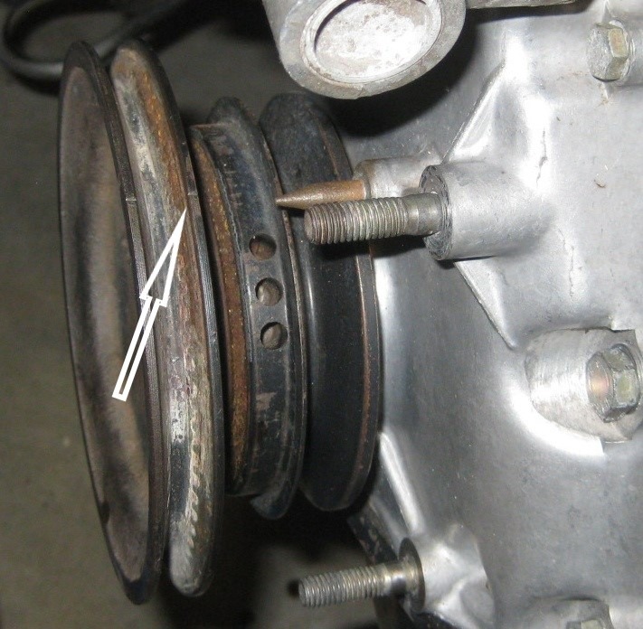 Timing mark on flywheel. ﻿ BMW 2002 and other '02