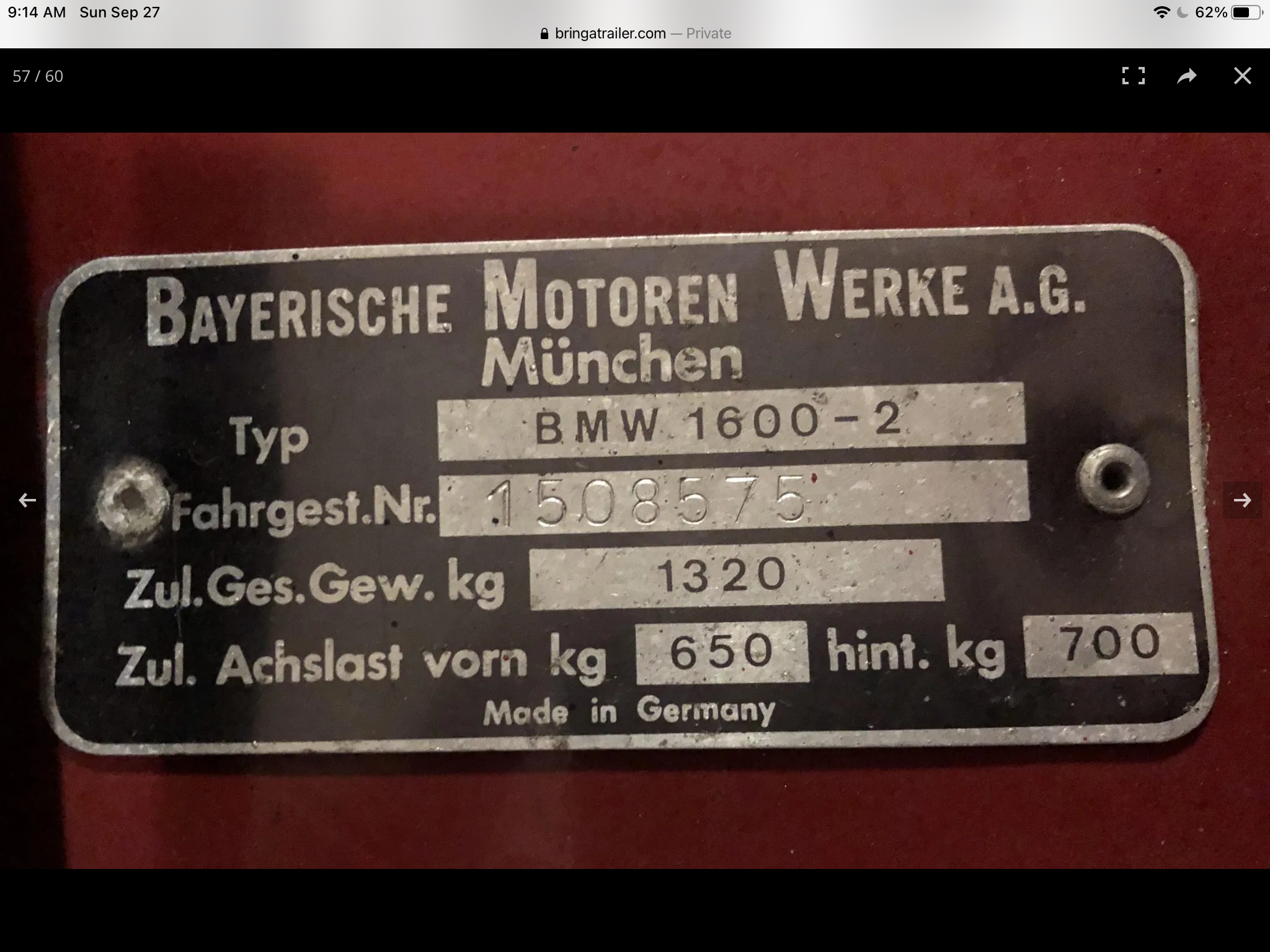 1508575 - BMW 2002 and BMW Neue Klasse Registry - 2002FAQ