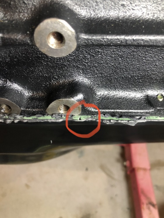 New Oil pan gasket install tear ﻿ BMW 2002 and other '02