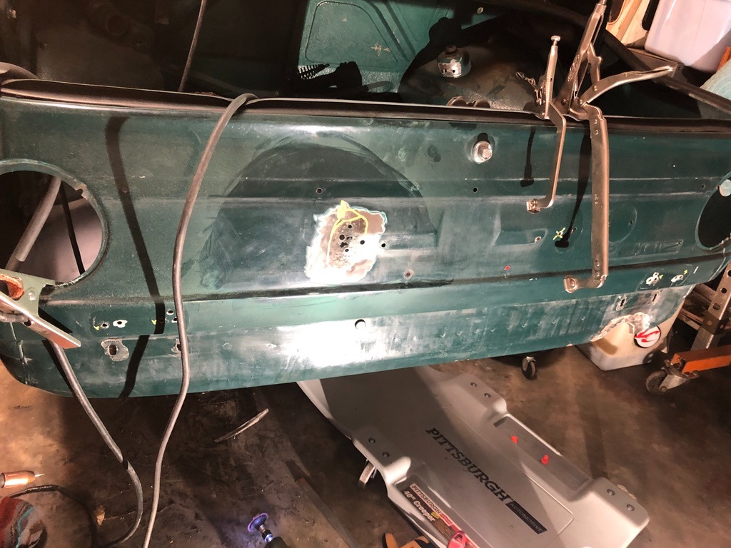 Rust Around Rear Camera rear panel rust repair - license plate light area - Markster's Blog ...
