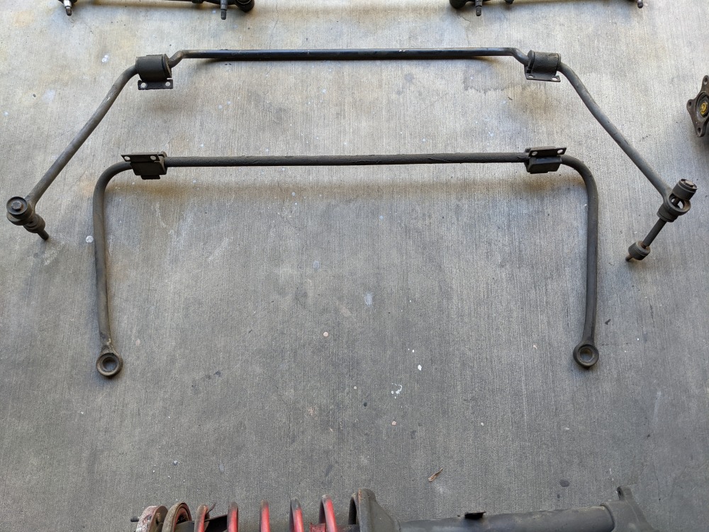 Stock Original Front and Rear Sway Bars 1974 BMW 2002 BMW 2002 and