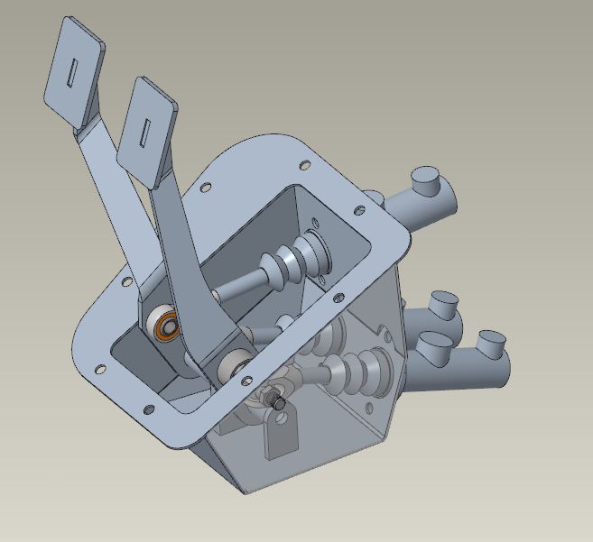 New Pedal box with 2 brake master cylinders - BMW 2002 and other '02 ...