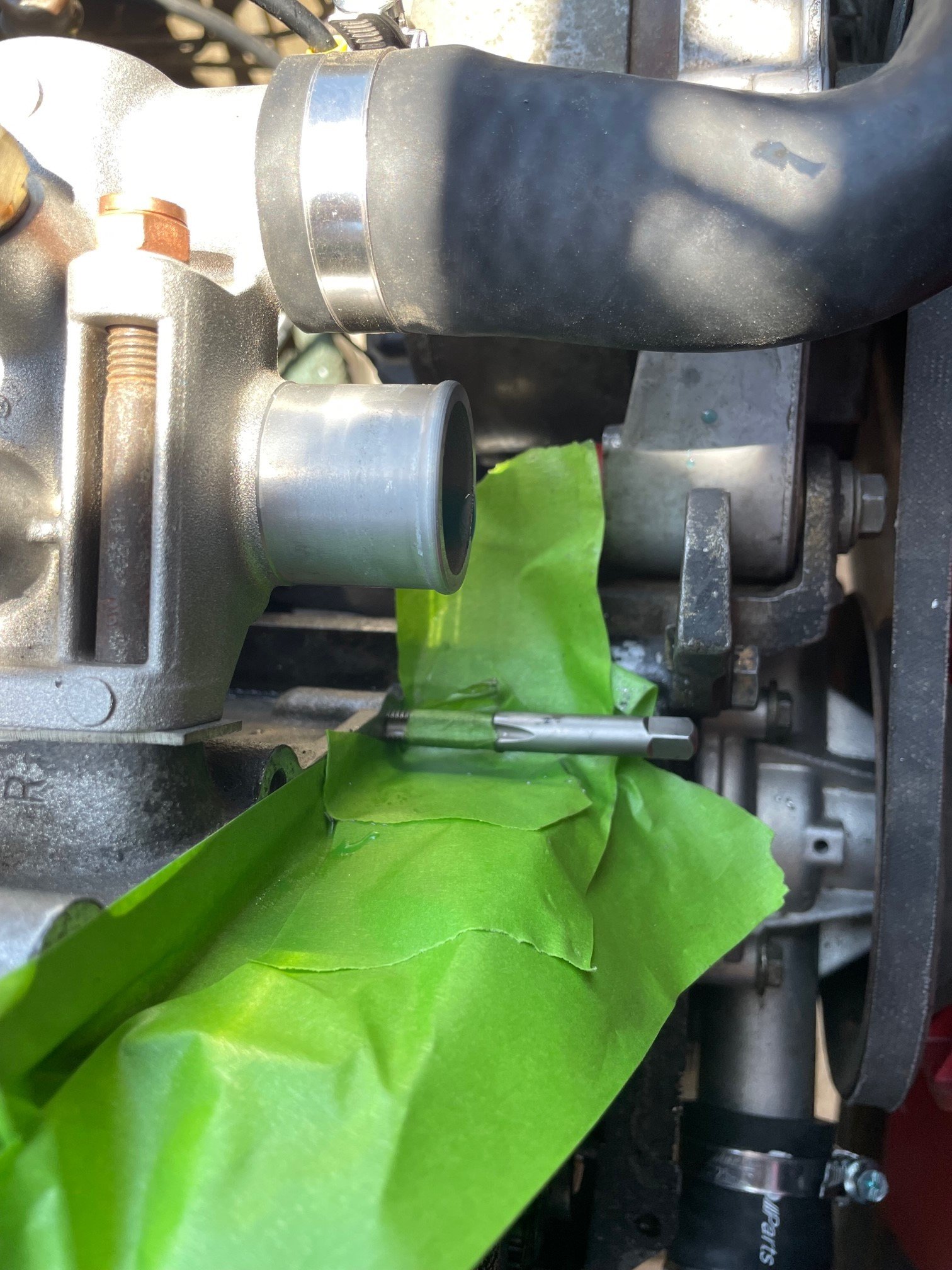 Upper Timing Cover Leak Can't stop now. ﻿ BMW 2002 and other '02