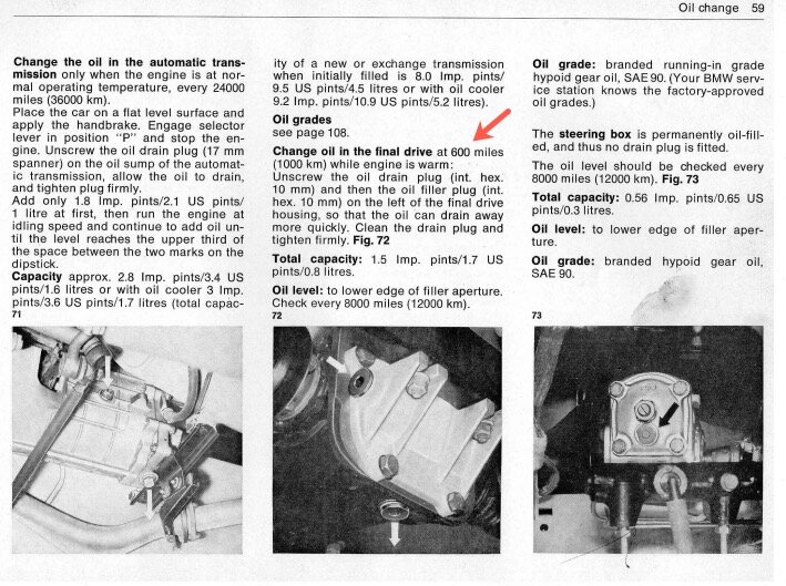 Diff Fluid Interval Typo? ﻿ BMW 2002 and other '02