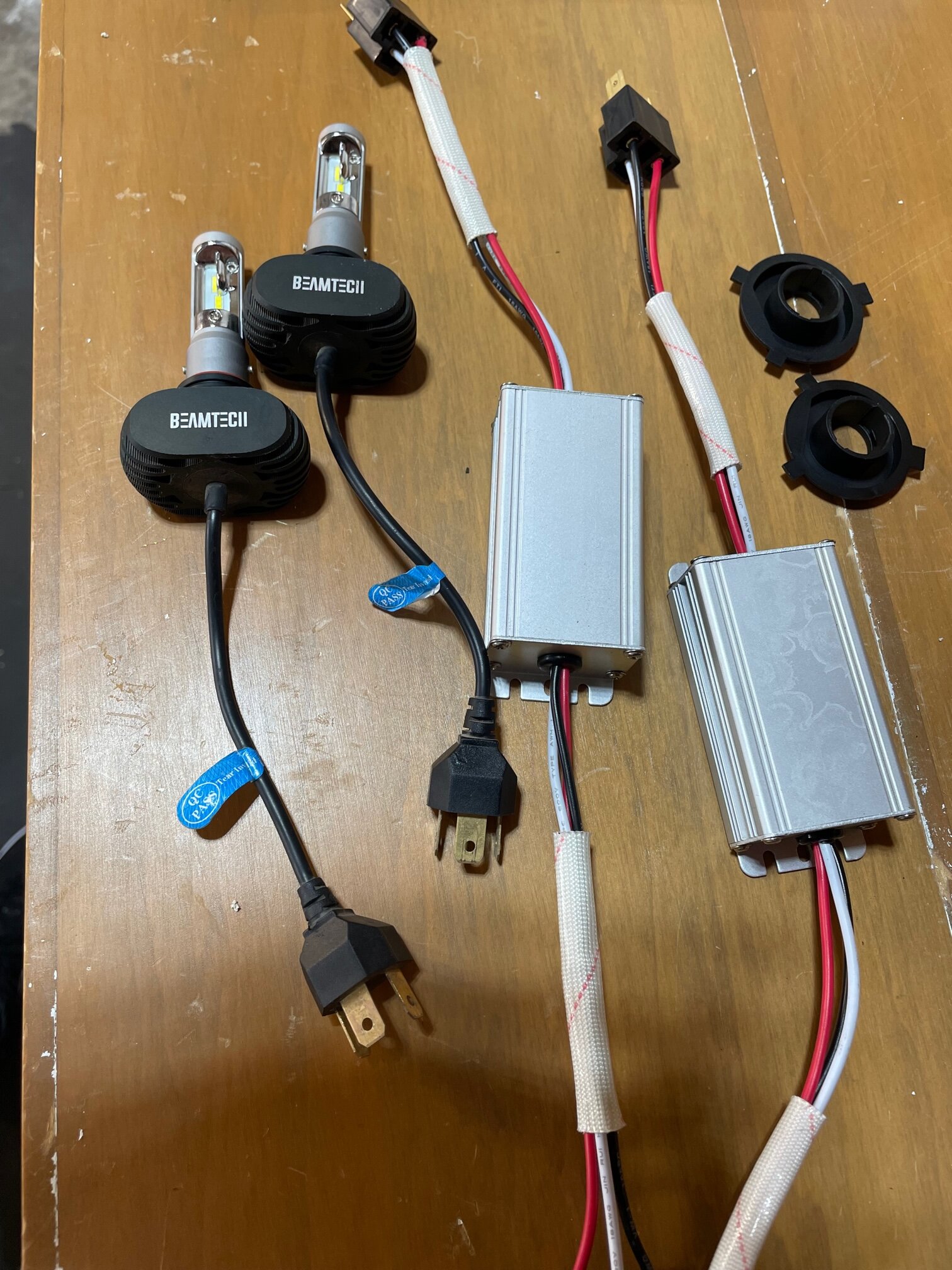 LED headlights (Beamtech) and resistors (Superbrightleds) ﻿ Electrical