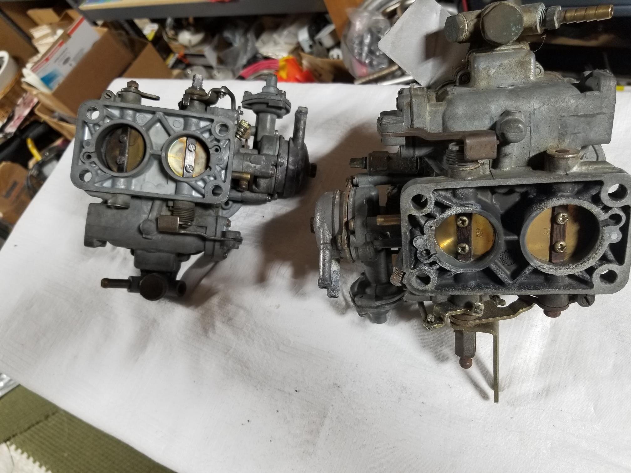 Weber DGAV 32/36 carburetors with K&N air filter assembly |﻿ Engine and ...