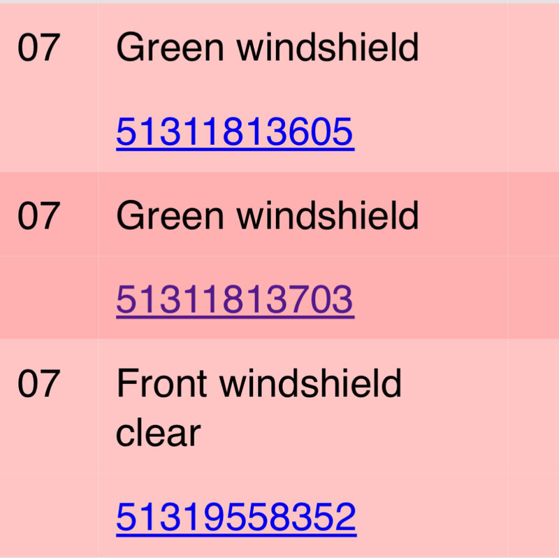 No more Pilkington windshields...... ﻿ BMW 2002 and other '02