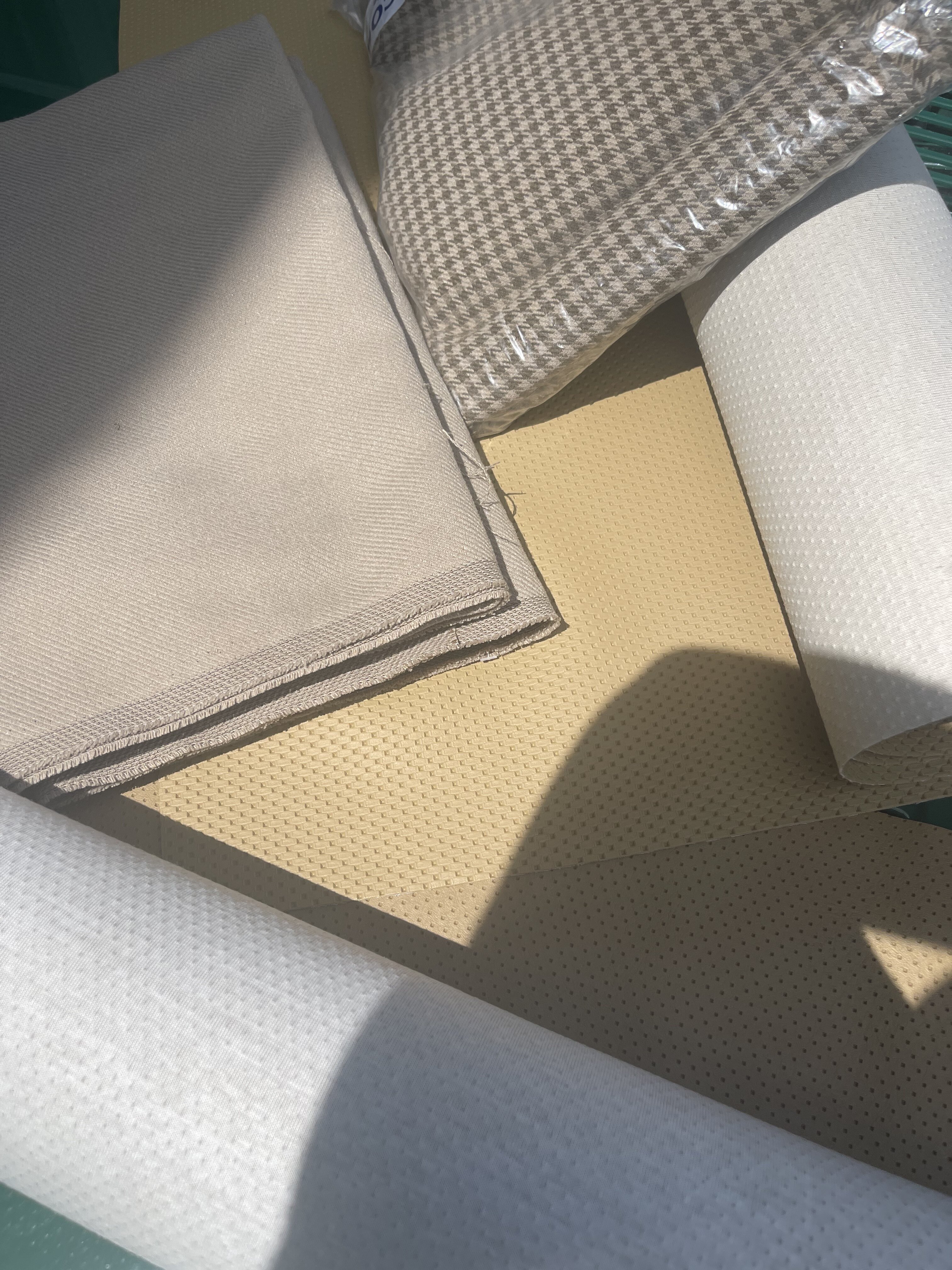 Tan Pvc Unused Perforated Tan Vinyl Interior Material - Body and Interior - 2002FAQ