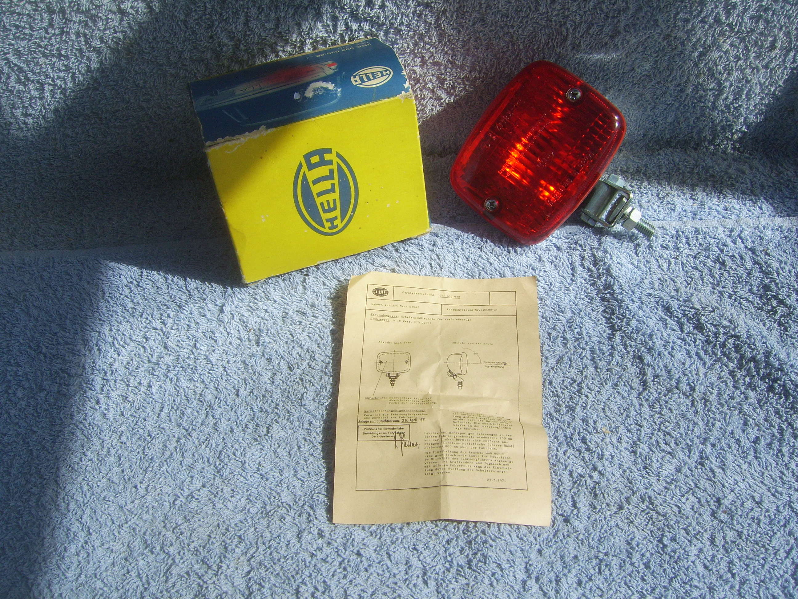 FS: NOS Hella Red Rear Fog Light |﻿ Miscellaneous