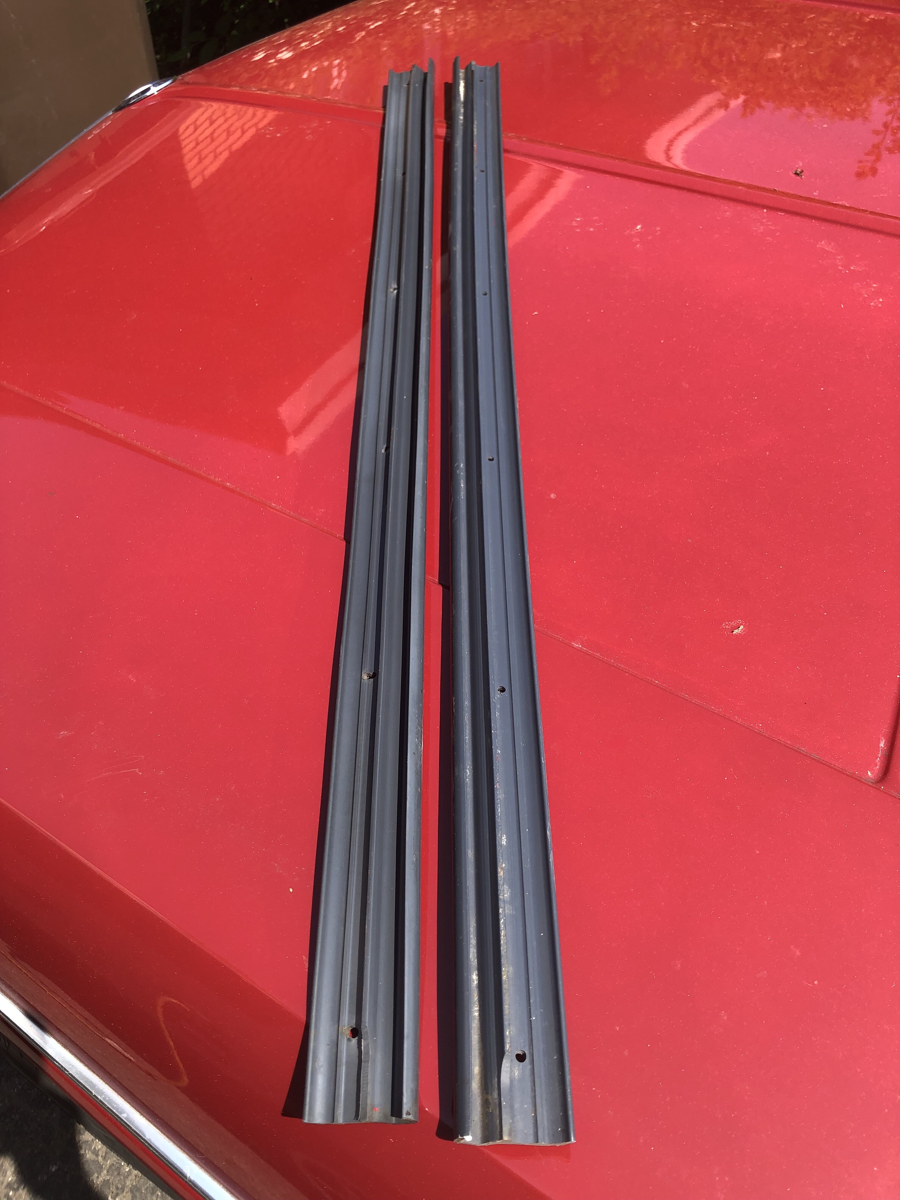 Pair of early door sills, with holes ﻿ Body and Interior