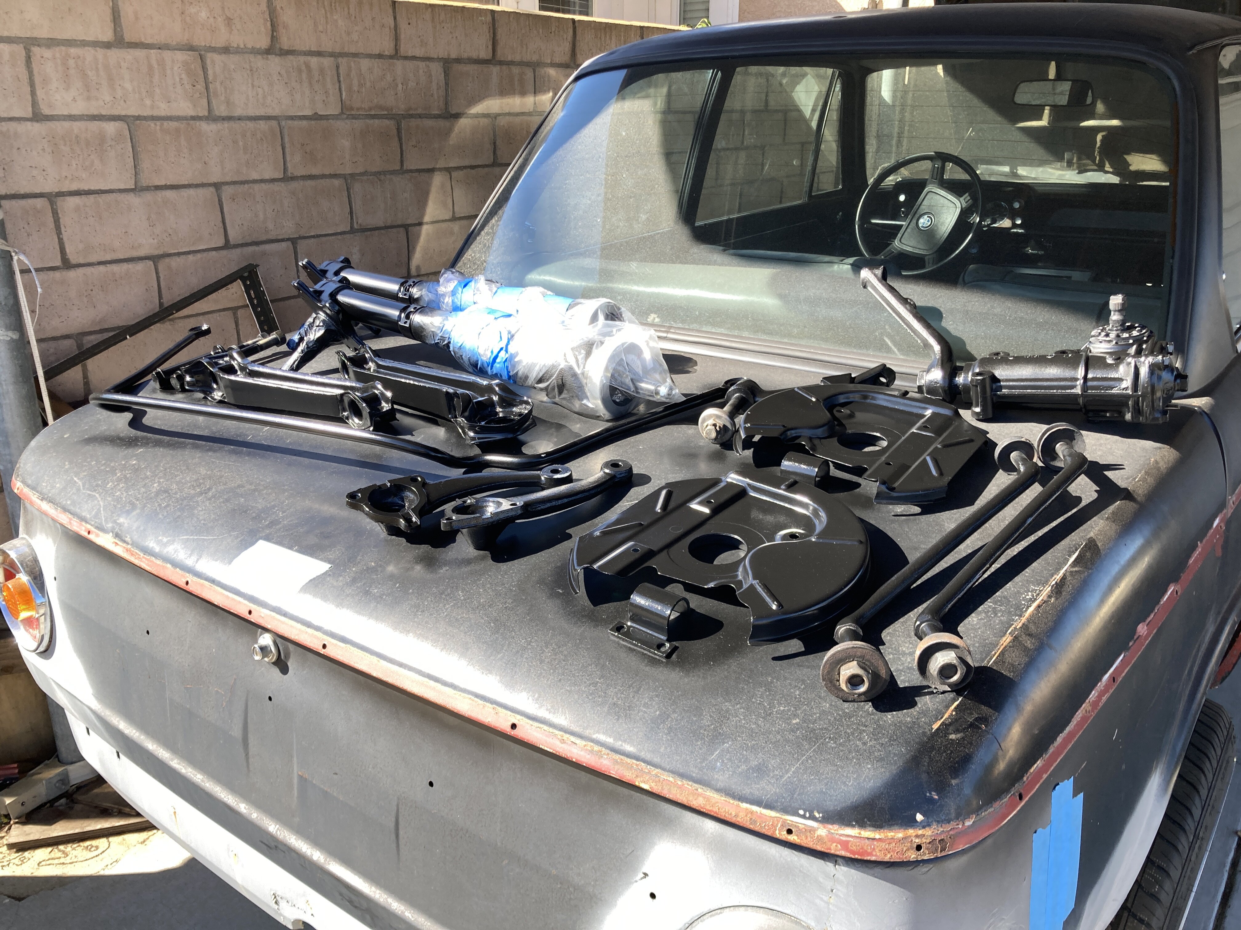 Painting my welded front subframe + stripping my engine bay |﻿ BMW 2002 ...
