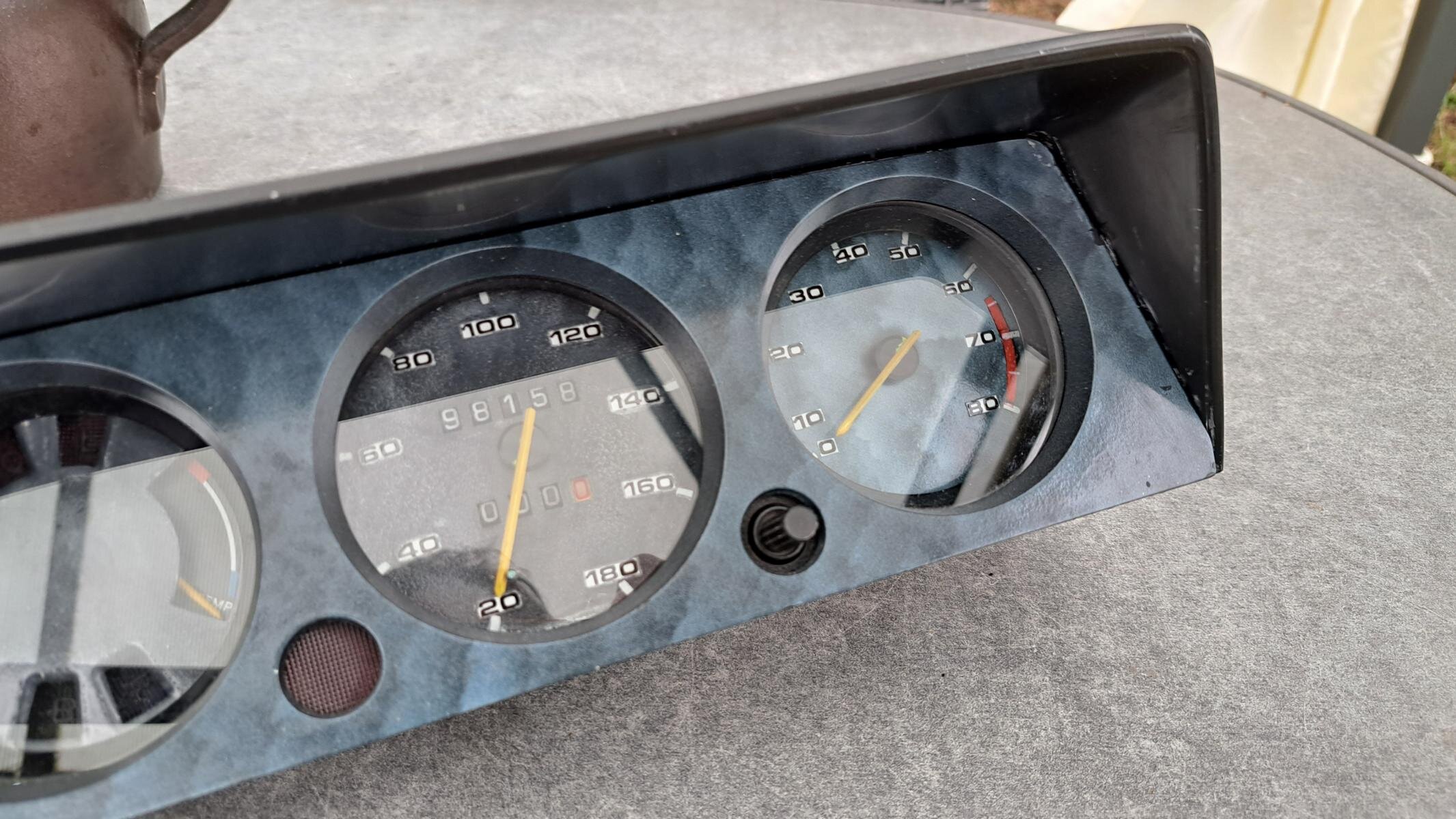 Unique airbrushed speedometer cluster unit w/tach, kmph - Body and ...
