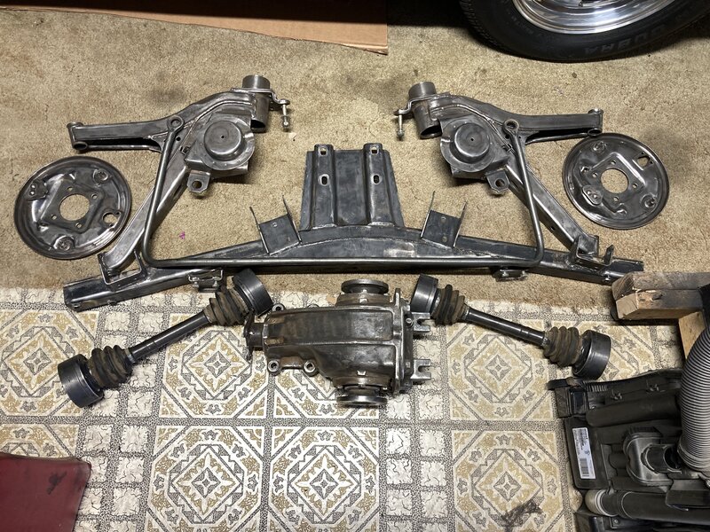 Stripping subframe and all components - 8 hours of grinding - BMW 2002 ...