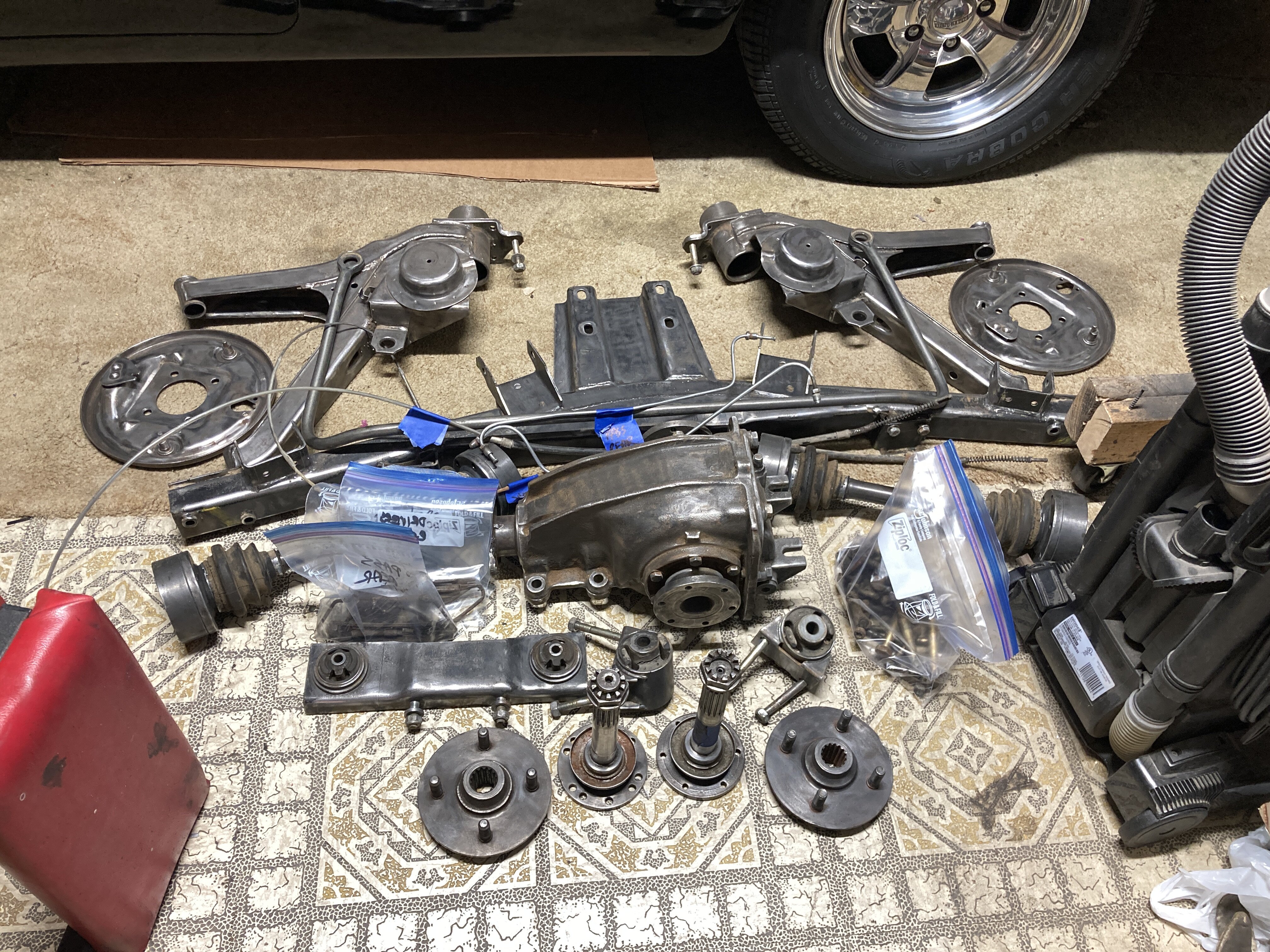 Stripping subframe and all components - 8 hours of grinding - BMW 2002 ...