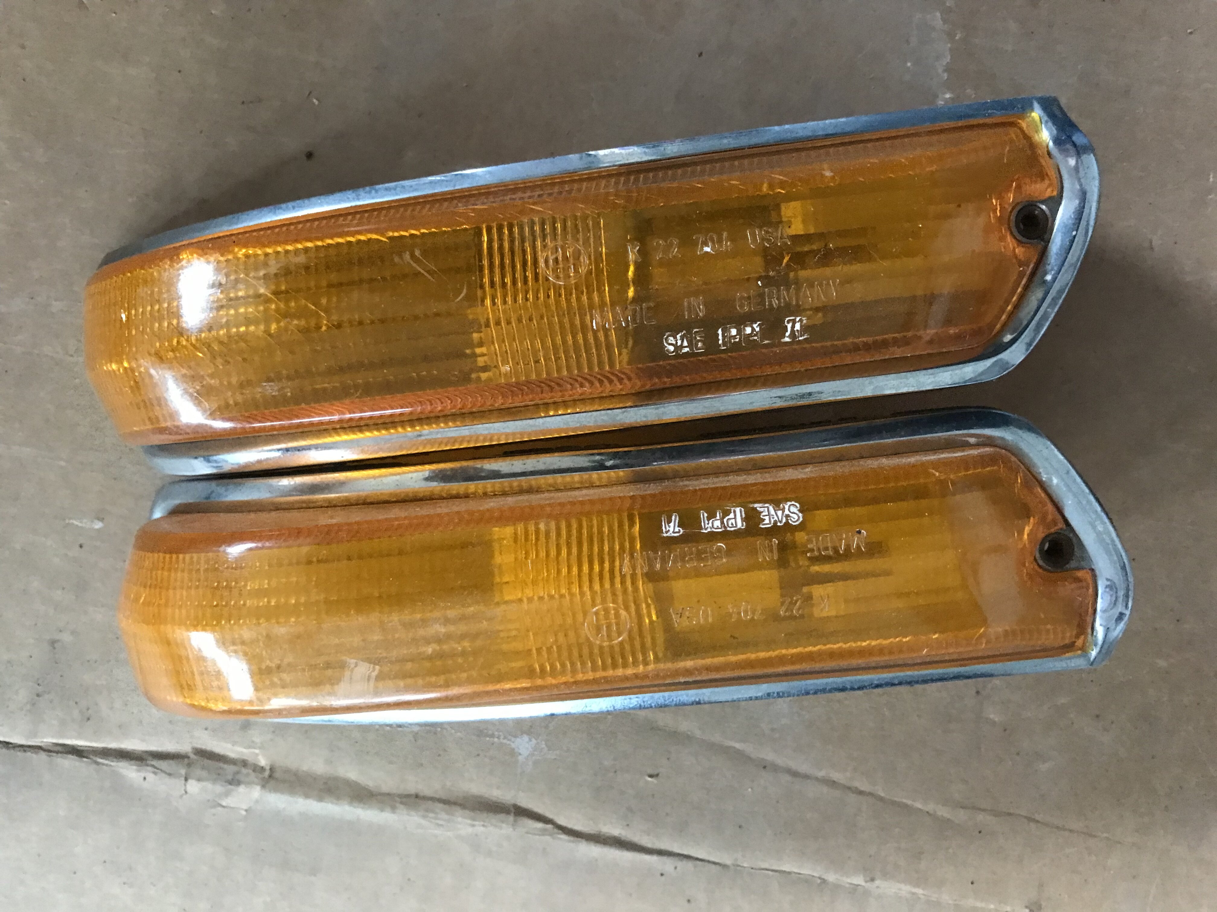 Front turn signals, amber, used |﻿ Miscellaneous