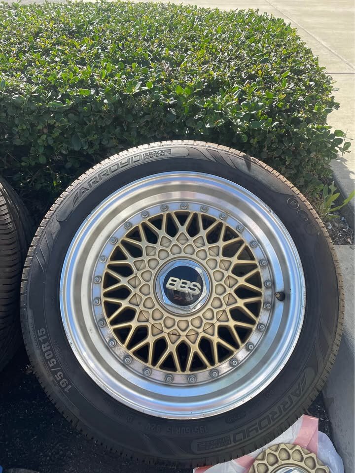 SoCal: 15x7 +25 BBS RS (replicas) new 195 / 50 / 15 tires $850 or trade ...