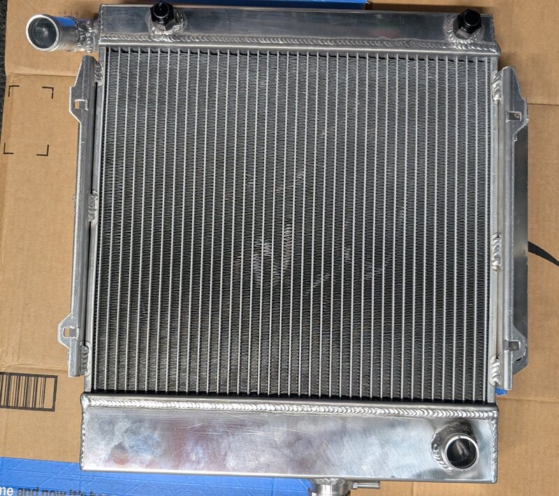 SOLD: New Aftermarket 2 core aluminum radiator - $100 - Engine and ...